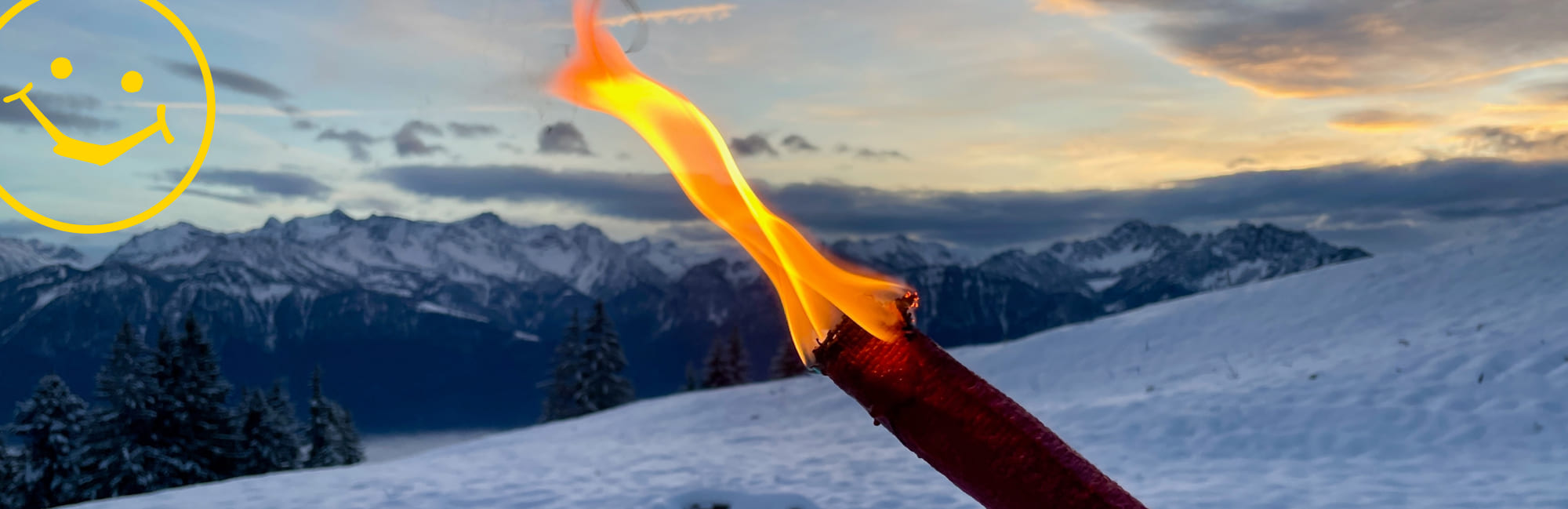 Fackelwanderungen im Winter
