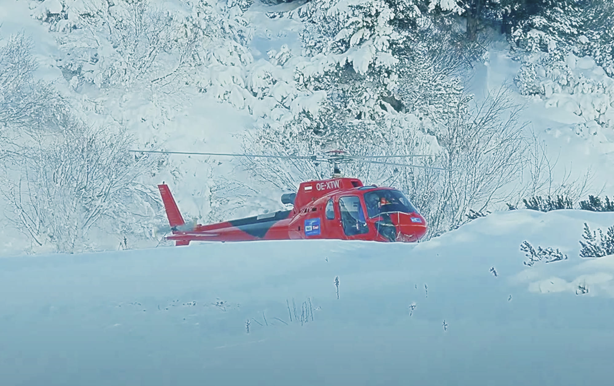 Helicopter flight in Obertauern