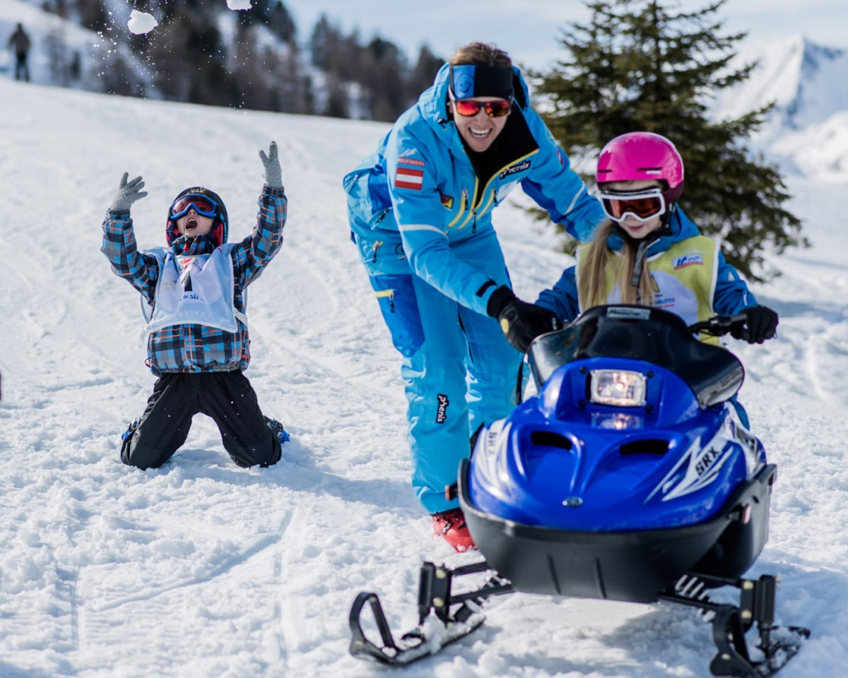 Spaß beim Skidoo fahren in Obertauern