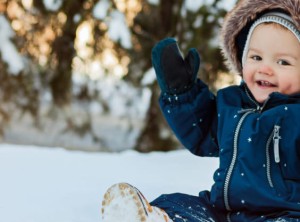 Baby in the snow