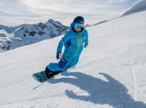 Snowboarder on the slope